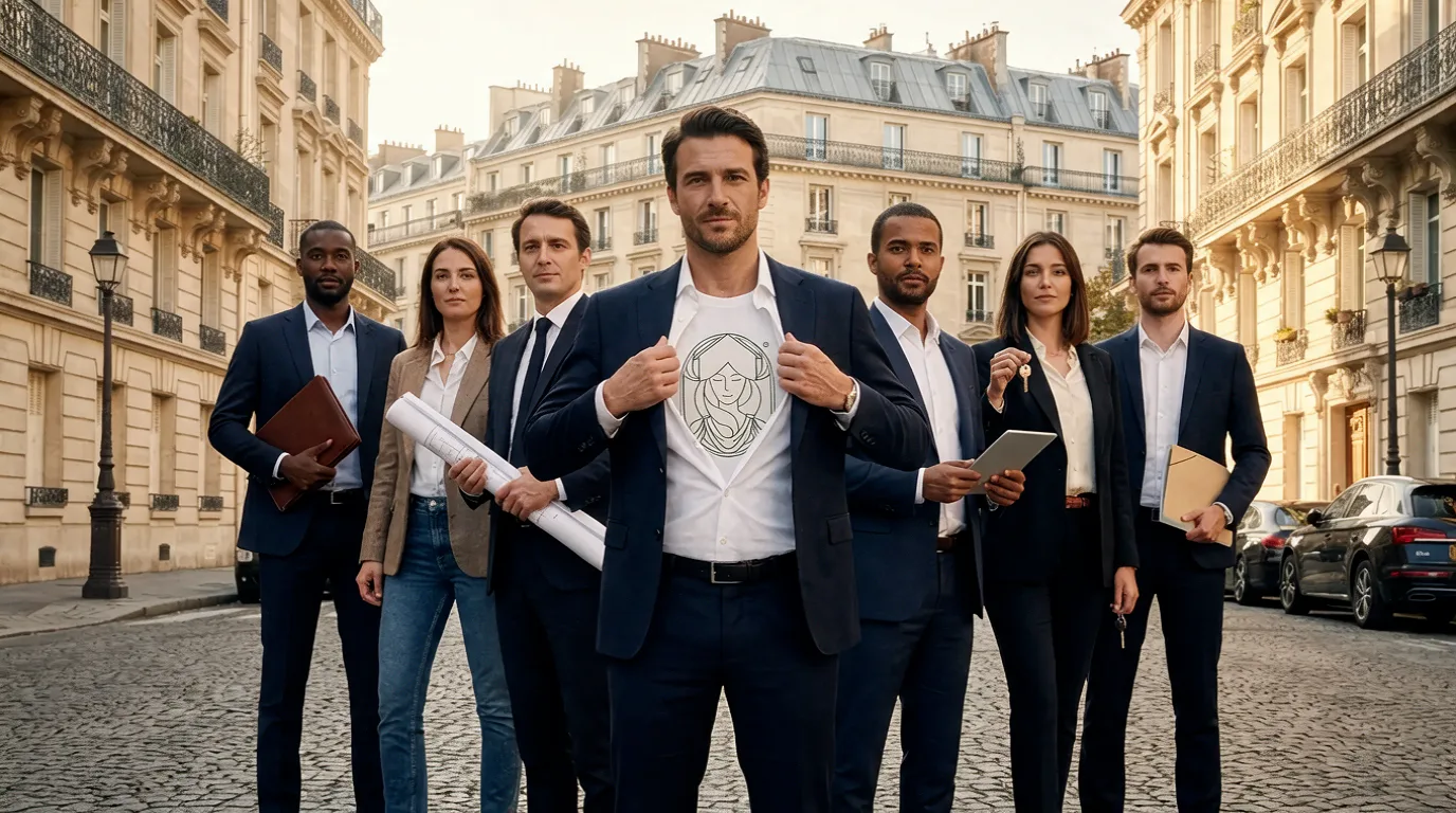 HESTIARD et un agent immobilier partenaire étudient un dossier